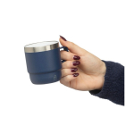 Dubbelwandige roestvrijstalen mok met keramische binnenkant 180ml elfde weergave