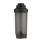 Sportfles van PP-plastic met mengbal en maataanduidingen 700 ml kleur zwart tweede weergave voorkant