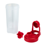 Sportfles van PP-plastic met mengbal en maataanduidingen 700 ml kleur rood tweede weergave