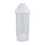 Sportfles van PP-plastic met mengbal en maataanduidingen 700 ml kleur doorzichtig tweede weergave voorkant
