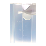 Sportfles van PP-plastic met mengbal en maataanduidingen 700 ml kleur doorzichtig weergave detail 1