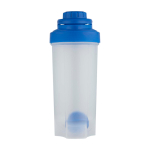 Sportfles van PP-plastic met mengbal en maataanduidingen 700 ml kleur koningsblauw tweede weergave voorkant