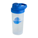 Sportfles van PP-plastic met mengbal en maataanduidingen 700 ml kleur koningsblauw