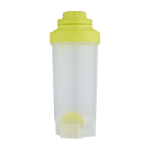 Sportfles van PP-plastic met mengbal en maataanduidingen 700 ml kleur limoen groen tweede weergave voorkant