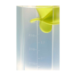 Sportfles van PP-plastic met mengbal en maataanduidingen 700 ml kleur limoen groen weergave detail 1