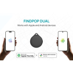 Eco locator met bluetooth, verliesmelding en geluid van 100 dB kleur zwart vierde weergave