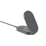 Compacte, opvouwbare ecologische 3-in-1 oplader met USB-C-ingang 25W kleur grijs tweede weergave