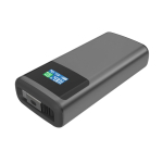Powerbank met laadindicator en intrekbare kabel 45W 10.000 mAh kleur grijs