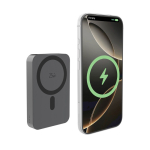 Magnetische draadloze powerbank van 25W met USB-C 10.000 mAh kleur grijs derde weergave
