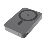 Magnetische draadloze powerbank van 25W met USB-C 10.000 mAh kleur grijs vierde weergave