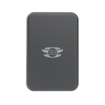 Magnetische draadloze powerbank van 25W met USB-C 10.000 mAh kleur grijs weergave met logo