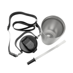 Thermosfles van gerecycled roestvrij staal met koord 600 ml kleur zilver zevende weergave