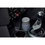 Thermische glazen reisbeker met siliconen hoes Black & Blum 340 ml kleur grijs sfeer weergave 3