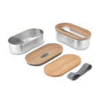 Set luchtdichte lunchboxen met deksel-snijplank Black & Blum 1L kleur grijs derde weergave