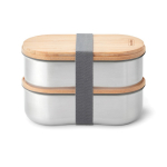 Set luchtdichte lunchboxen met deksel-snijplank Black & Blum 1L kleur grijs vijfde weergave