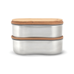 Set luchtdichte lunchboxen met deksel-snijplank Black & Blum 1L kleur grijs zesde weergave