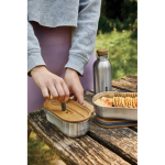 Set luchtdichte lunchboxen met deksel-snijplank Black & Blum 1L kleur grijs sfeer weergave 3