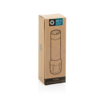 Compacte eco oplaadbare zaklamp met koord 1W 500 mAh kleur zwart tweede weergave met doos