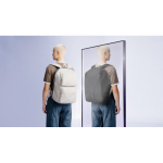 Converteerbare antidiefstal rugzak met rits, 22 L, 16” kleur grijs sfeer weergave 4