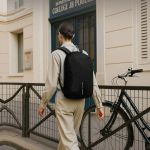 Converteerbare antidiefstal rugzak met rits, 22 L, 16” kleur grijs