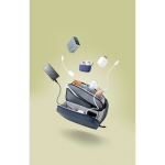 Reisetui met schelpopening en inhoud 2,5 L 8” kleur marineblauw sfeer weergave