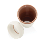 Thermobeker van gerecycled kunststof met 360° deksel Topl 350 ml kleur wit vierde weergave