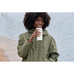 Thermobeker van gerecycled kunststof met 360° deksel Topl 350 ml kleur wit sfeer weergave