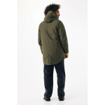 Unisex waterdichte gewatteerde jas modern fit 95 g/m² Iqoniq Thelon kleur khaki vijfde weergave met model