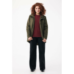 Unisex waterdichte gewatteerde jas modern fit 95 g/m² Iqoniq Thelon kleur khaki