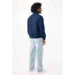 Unisex urban jack medium fit met rits en voering 95 g/m² Iqoniq Odin kleur marineblauw derde weergave met model
