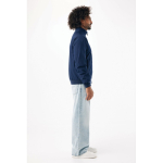 Unisex urban jack medium fit met rits en voering 95 g/m² Iqoniq Odin kleur marineblauw vierde weergave met model