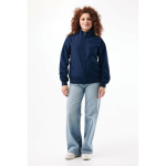 Unisex urban jack medium fit met rits en voering 95 g/m² Iqoniq Odin kleur marineblauw vijfde weergave met model