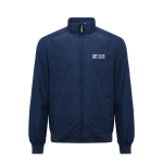 Unisex urban jack medium fit met rits en voering 95 g/m² Iqoniq Odin kleur marineblauw met afdrukgebied