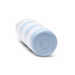 Lekvrije thermofles met stranddesign en draaglus 600ml kleur lichtblauw vierde weergave