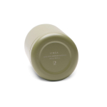 Thermofles van gerecycled roestvrij staal met koord 400 ml kleur groen vijfde weergave