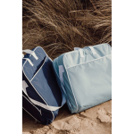 Draagbare opvouwbare strandstoel van polyester met 6 standen kleur marineblauw sfeer weergave 2