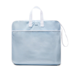 Draagbare opvouwbare strandstoel van polyester met 6 standen kleur lichtblauw