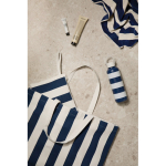 Strandtas van gerecycled katoen met schouderbanden en handgrepen 390 g/m² kleur marineblauw