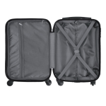 Trolley met 4 wielen, cijferslot en kunststof schaal zesde weergave