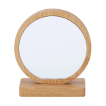 Ronde bamboe herdenkingsplaat met dubbele magneet kleur hout  negende weergave