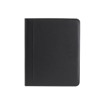 A4-map met rits en vakken van kunstleer kleur zwart  negende weergave