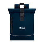 Oprolbare rugzak met reflecterende strip en sluiting 15” met jouw bedrukking