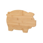 Bamboe keukenplank in vorm van varken en ophanggat tweede weergave
