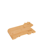 Bamboe keukenplank met compact koe-design met jouw bedrukking