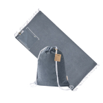 Rugzak met koordjes enkatoenen handdoek 170 g/m² kleur marineblauw  negende weergave