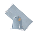 Rugzak met koordjes enkatoenen handdoek 170 g/m² kleur lichtblauw  negende weergave