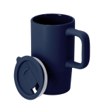 Keramische to-go beker met schuifdeksel en matte afwerking derde weergave