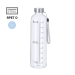 BPA-vrije sportfles van plastic met hydratatiemarkering 1L