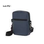 Schoudertas van synthetisch leer met ritssluiting