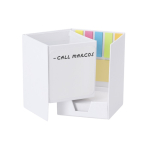 Pennenhouder van gerecycled karton met sticky notes derde weergave